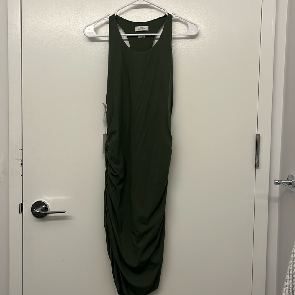 Green aritzia babaton dress size large new with tags